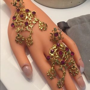 Fucsia high end Costume Earrings